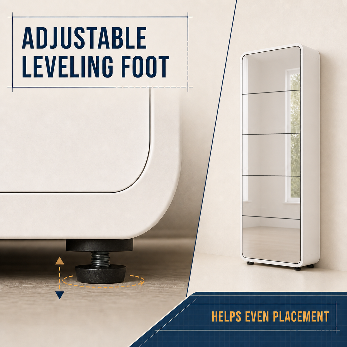 planeora adjustable leveling foot approved v6