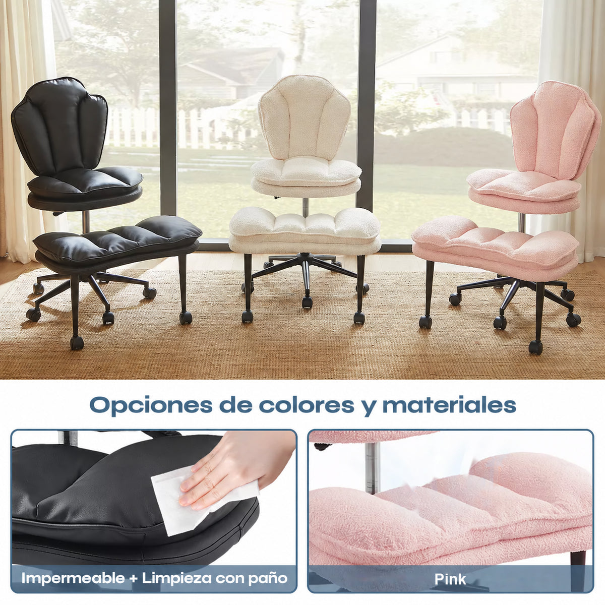 planeora cross legged office chair three variant overview pink approved v5 es