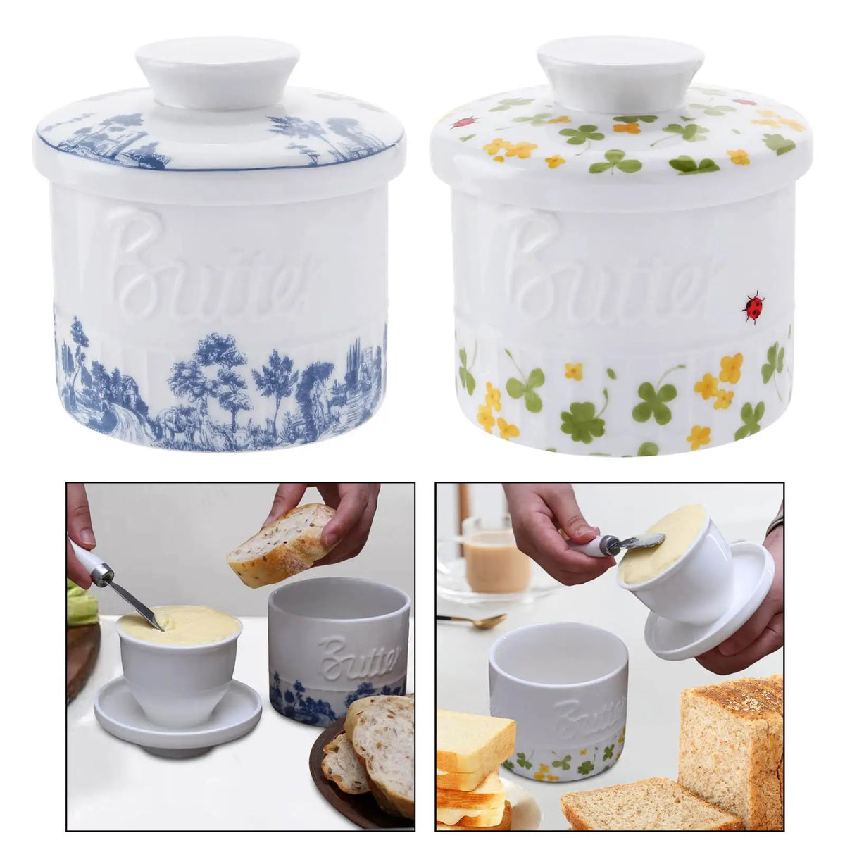 Planeora Ceramic Butter Crock – product image 3