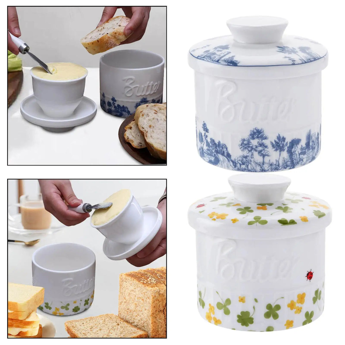 Planeora Ceramic Butter Crock – product image 4