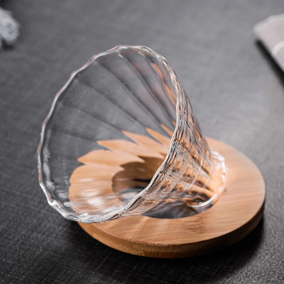 Planeora Glass Pour-Over Coffee Dripper – product image 1