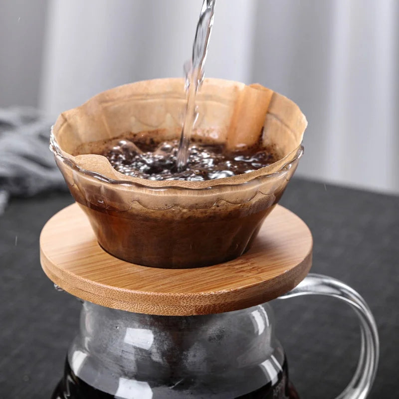 Planeora Glass Pour-Over Coffee Dripper – product image 3