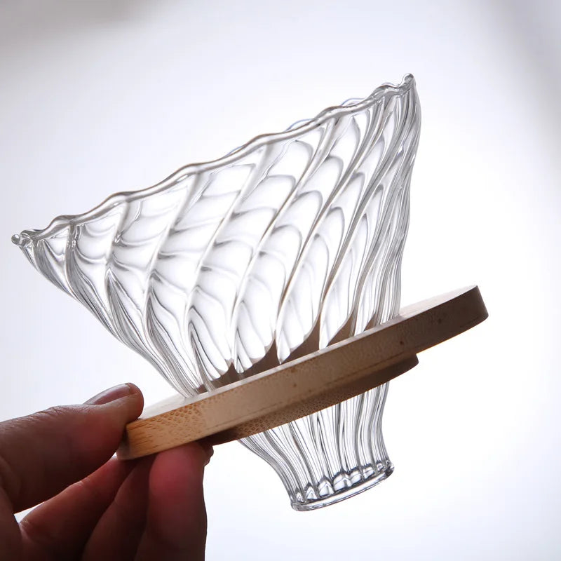 Planeora Glass Pour-Over Coffee Dripper – product image 4