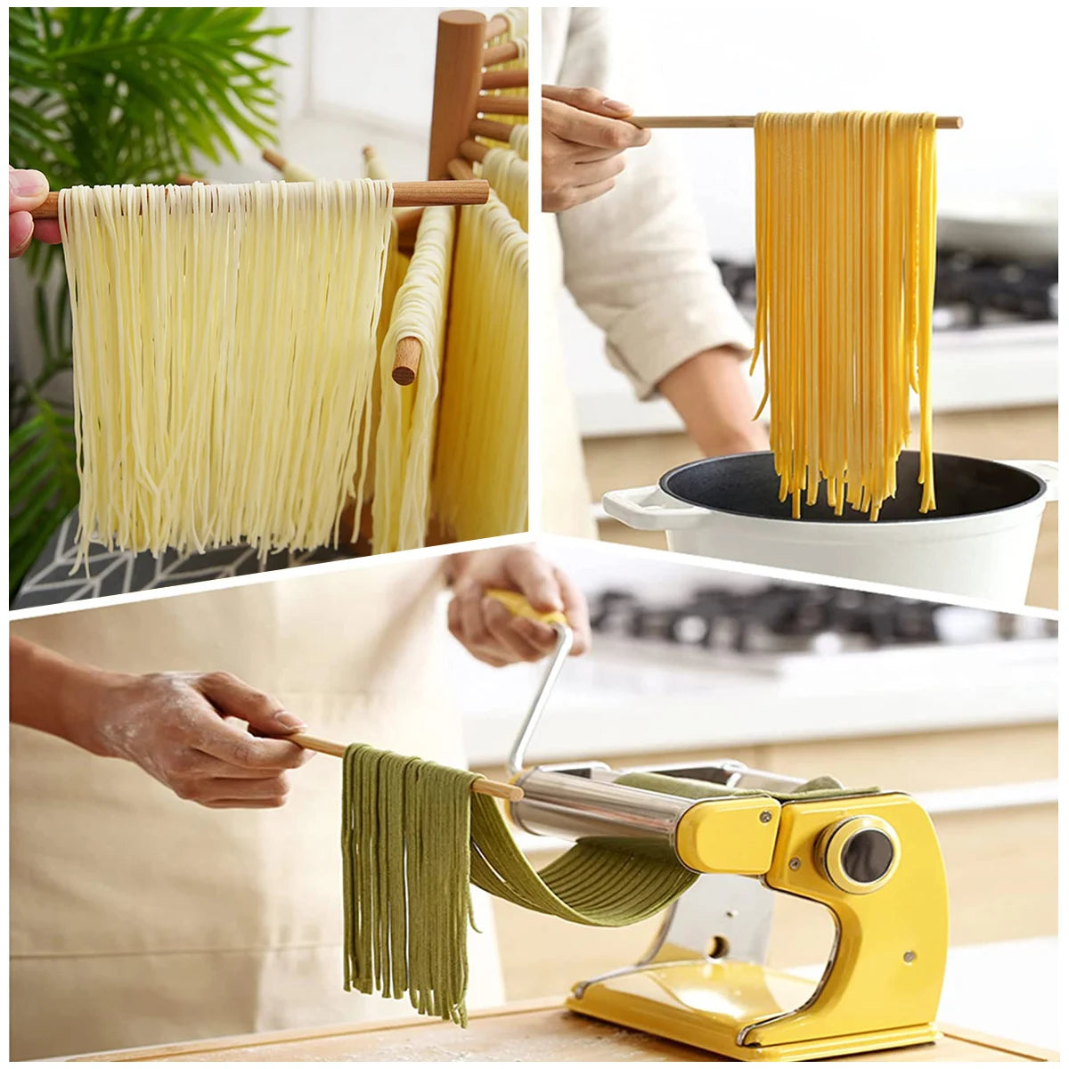 Planeora Wooden Pasta Drying Rack – product image 4