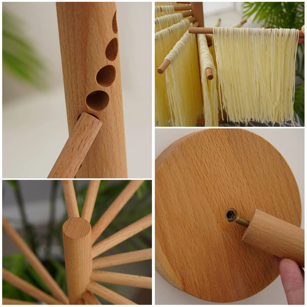 Planeora Wooden Pasta Drying Rack – product image 5