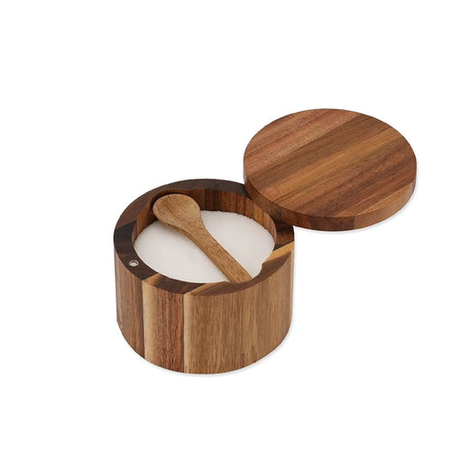 Planeora Wooden Salt Cellar – product image 1