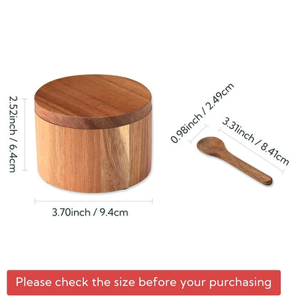 Planeora Wooden Salt Cellar – product image 2