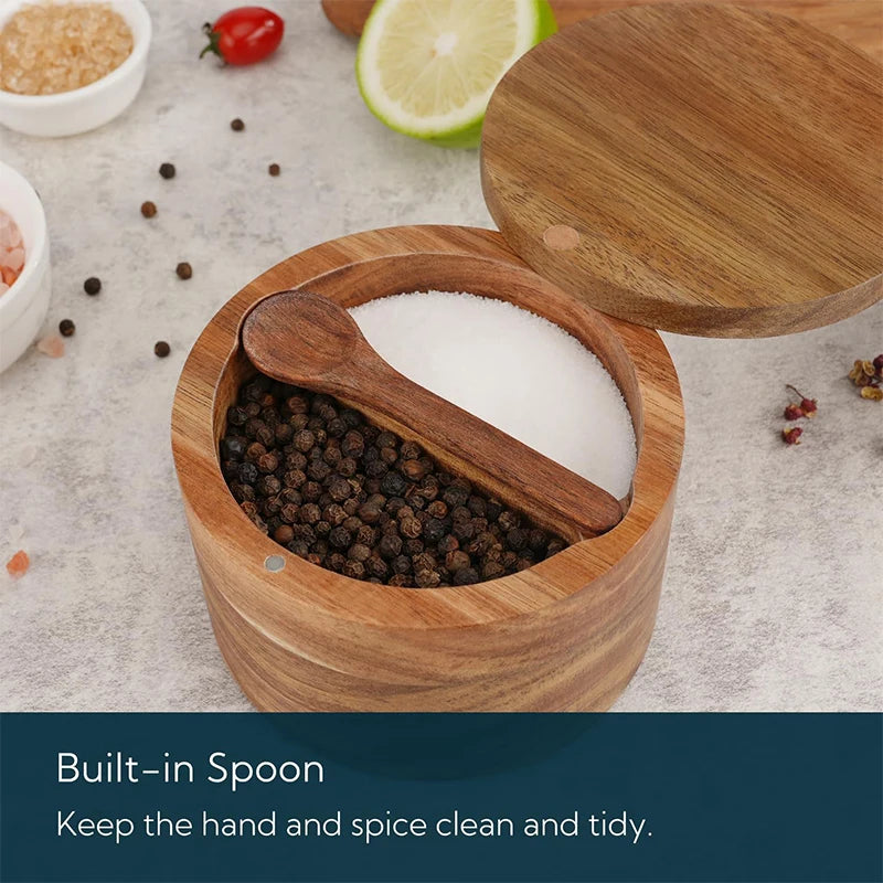 Planeora Wooden Salt Cellar – product image 4
