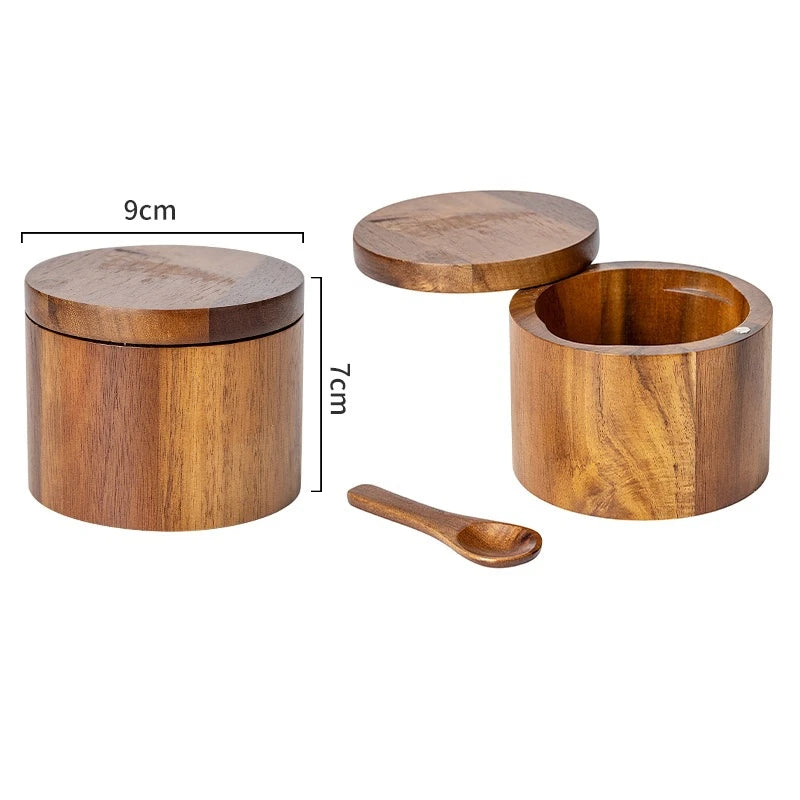 Planeora Wooden Salt Cellar – product image 7