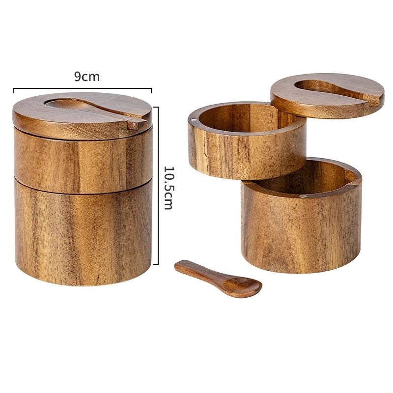 Planeora Wooden Salt Cellar – product image 8